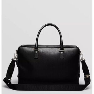 Salvatore Ferragamo Revival Leather Briefcase Laptop Bag